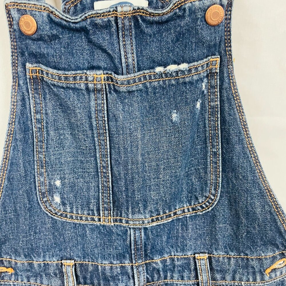 Old Navy Distressed Kids Denim Overalls Size XL (12) - Picture 4 of 16
